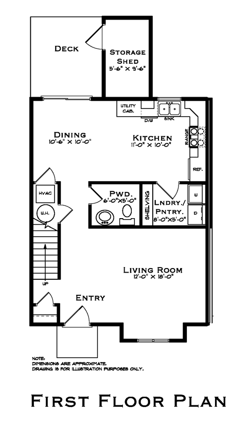First floorplan at Hudson Ridge, Red Lion, Pennsylvania